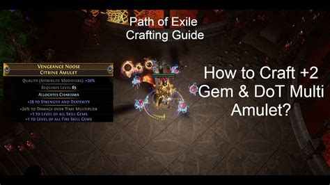 Creating a Build Around Unique Poe Amulet Mods